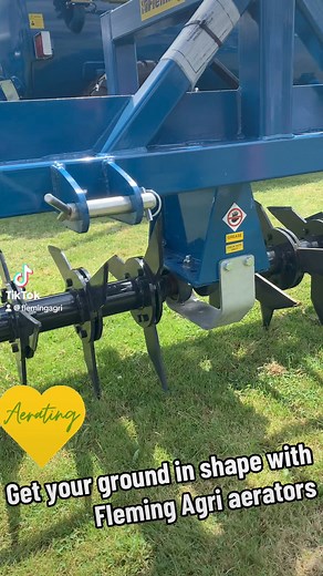 Aerators available from 5ft to 16ft hydraulic folding. For more information speak to us or your local dealers. #machinery #flemingagri #aeration | Fleming Agri Products Ltd