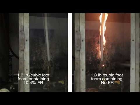 Flame retardant reduces flammability of upholstered furniture