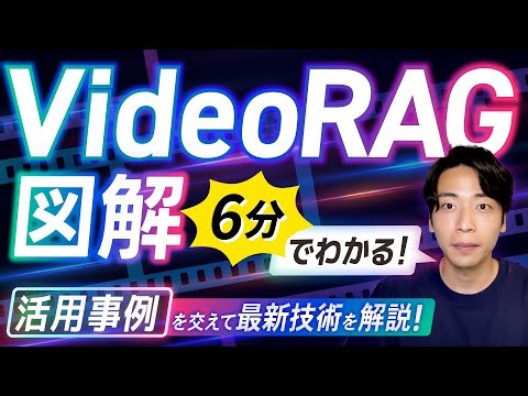 AI最新技術 : 文字でなく、動画を参照先にするVideoRAGという技術