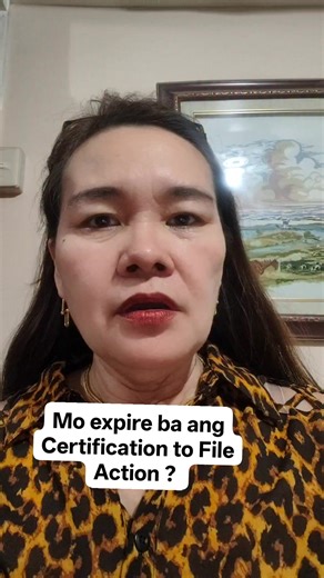 A Certification to File Action doesn't set an expiration date but its effectiveness depends on the prescriptive period of the actual case. #certificationtofileaction #prescription #actualcase #mediation #concilliation | Gina Bontuyan Clarus