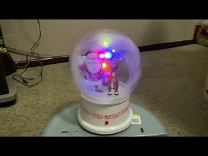 Gemmy 2007 Mini Rudolph Snow Globe (all songs)