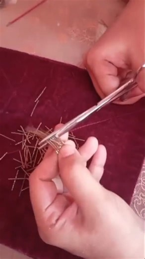 How to draw lines in aari work #aariwork #viral #shortsvideo #shortsfeed