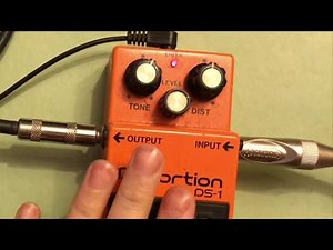 Demo, Review and Tutorial on how to use the Boss Distortion DS1