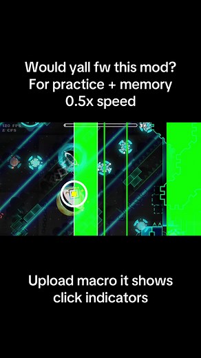 Geometry Dash Limbo 0.5x Practice Mod with Click Indicator