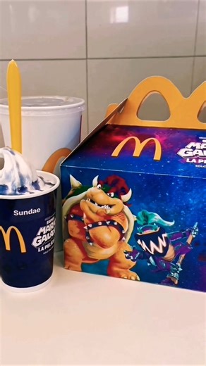 THIS IS THE MARIO GALAXY ADULT MENU AT MCDONALD'S 🍔🍟