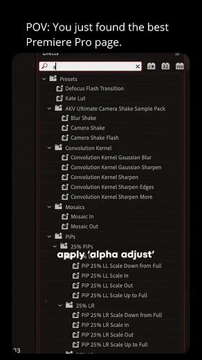 Premiere Pro Tutorials on Instagram: "DEFOCUS FLASH TRANSITION TUTORIAL⚡ PREMIERE PROin this tutorial you’ll learn how to create defocus flash transition in Premiere Pro! no plugins needed for this tutorial! the only effects that you’ll need are directional blur, alpha adjust, lens distortion and brightness and contrast - follow the tutorial on how to achieve this effect :) If you wanna get the preset, just comment 'PRESET' and I’ll send you a download link! Full Tutorial ⬇️ 1. Create an Adjustm