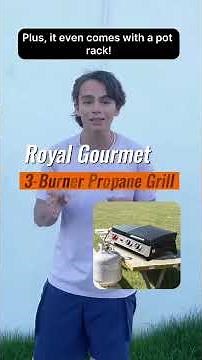 Royal Gourmet PD1305H 3 Burner Propane Gas Grill and Griddle Combo with Lid, 3-in-1.#cooking#