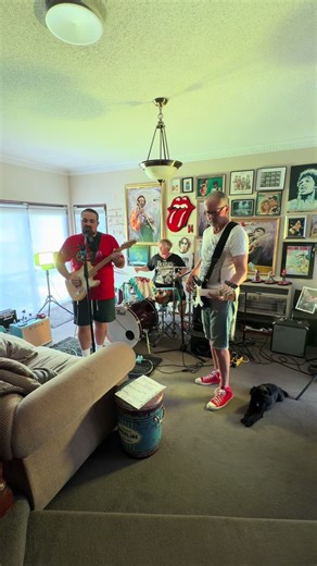 Family Band Jamming Session with Ringo Starr Cover