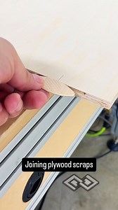 9K views · 13 reactions | We are out of full sheets of plywood and I’m too lazy to go get more so joining some scraps to make a piece big enough for our next project. And loops are fun to make  is this my best loop? Probably not but shows the biscuit process well. Except for cutting the biscuit hole too high which I’m sure someone will comment on.  #woodworking #plywood | petesquared23 | Facebook