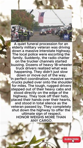 A FUNERAL PROCESSION WAS DRIVING DOWN THE HIGHWAY🚗⛪