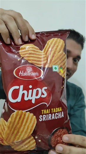 Haldirams Thai Sriracha Potato Chips 🔥 #foodie #shorts #food