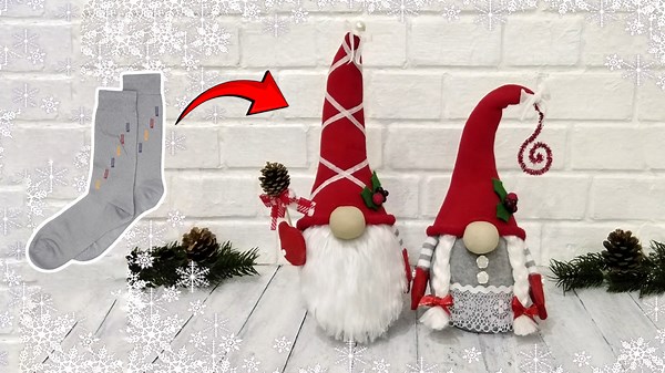 Easy No-Sew Christmas Gnomes From Socks—Perfect Festive Décor & Gifts in Minutes