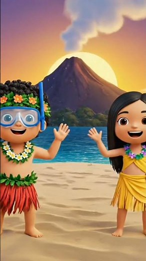 Hawaii Cartoon for Kids | Island Adventure & Sea Animals | USA Kids Story