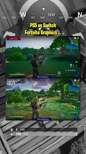 PS5 vs Switch Graphics Comparison in Fortnite Chapter 4