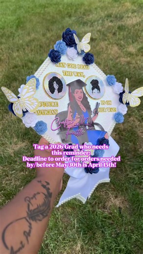 Custom Graduation Caps by Craftedinfaithllc