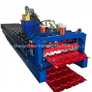 [Hot Item] Construction Material Brick Tile Glazed Tile Metal Roll Forming Machine