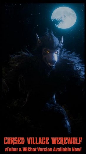 WEREWOLF #vTuber / #VRChat Avatar #blender3d #unity #dnd #roleplay