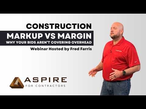 Construction Markup vs Margin: Why Your Bids Aren’t Covering Overhead