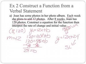 Slope Intercept Word Problems