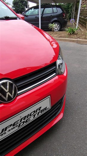 Flash Red Vw Polo Vivo in for the New & Improved paint enhancement package Work carried out: Decontamination wash including iron out Clay bar treatment Single step cut and polish Interior vac, apc wipe down and steam clean. Engine wash - Fb : Superior Detail - IG : Superior_detail_ - Contact Nik 0726954469 at Superior Detail #detailingdurban #detailer #detailingindurban #superiordetail #polishing #paintcorrection #paintenhancement #glossboss #ceramiccoating #interiordetailing #detailing #detaili