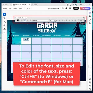 EDITABLE January 202 Calendar - Printable PDF With Holidays, Blank Monthly Template, Cute and Editable, Ready to Print, Instant Download - Etsy Australia