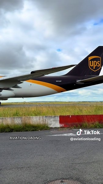 UPS B747-8F Arriving at CDG Airport