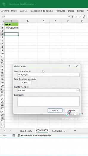 Cómo crear un filtro avanzado en Excel con macros