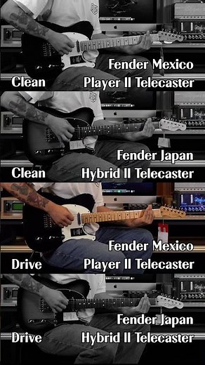 『Fender Tele』 MexicoPlayer II Tele vs JapanHybrid II Tele(Clean, Drive) | RATM - Killing In the Name