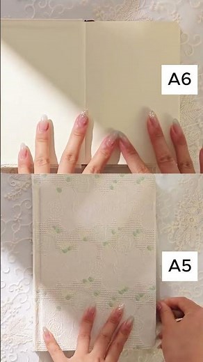 Curious about the difference between our lace notebooks in A5 and A6 sizes?