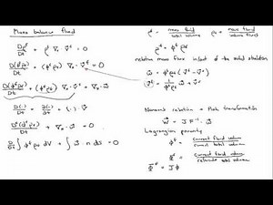 Finite deformation poroelasticity: conservation of mass