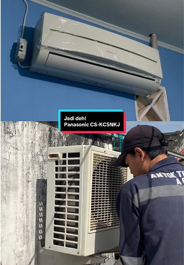 Pemasangan AC Panasonic CS-KC5NKJ 1/2PK Low Watt: Rapi dan Menarik