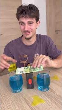 Balanciere das Shot Glas auf dem Geldschein, um zu gewinnen🥰