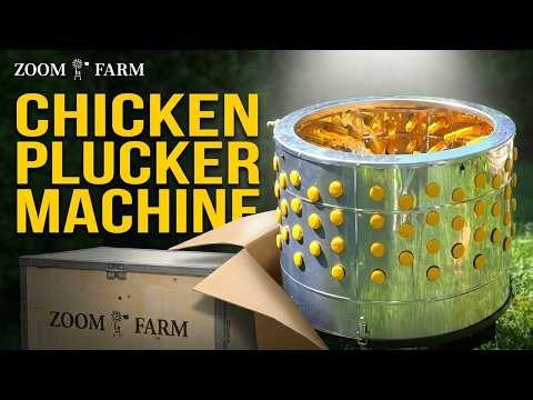 ZOOM FARM Chicken Defeather Machine Unboxing | Poultry Plucker for Small Farms