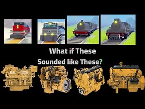 Roblox Train Testing Trains with Different Engines Episode 4: Caterpillar 3412E, C15, 3406E, C18