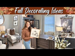 Fall Decor Ideas | Cozy & Peaceful Autumn Decorating | Home Office Seasonal Refresh