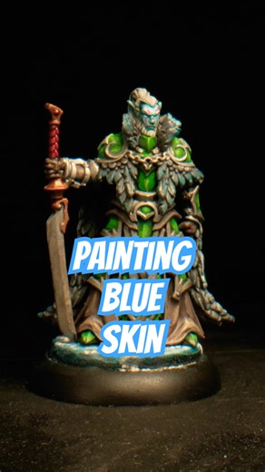 Blue Skin Tutorial - Warmachine Edition #miniatures #warhammer