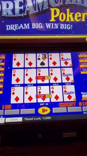 The Ultimate Draw! Straight Flush on Dream Card Poker 🃏 #VideoPoker