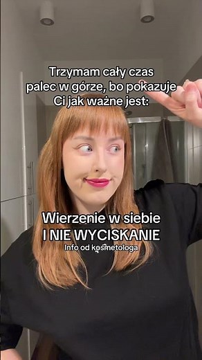STOJĘ I POKAZUJE PALCEM #kosmetolog #skincare