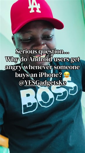 Why do Android users get angry whenever someone buys an iPhone? 🤔🍏 iPhone users explain in one sentence… Android users defend yourselves in the comments 😂👇 📍John Dell Tech Jamia shopping mall stall F155 #T#TeamIPhoneA#AndroidVsIPhoneA#AppleGangi#iPhoneKenyaJohnDellTech