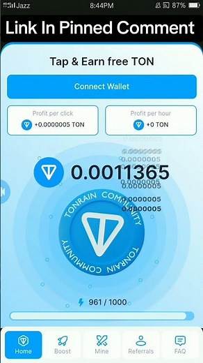 TON tapping Bot💸 | New TON Mining Bot 🔥🔥💰💰💸