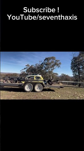How to unload a trailer the proper way ! #hotrod #automobile #racing #longtrailer #bringatrailer