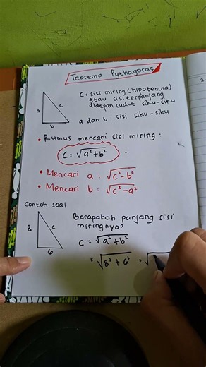 SEGITGA PYTHAGORAS #maths #RUMUS#pythagoras_theorem