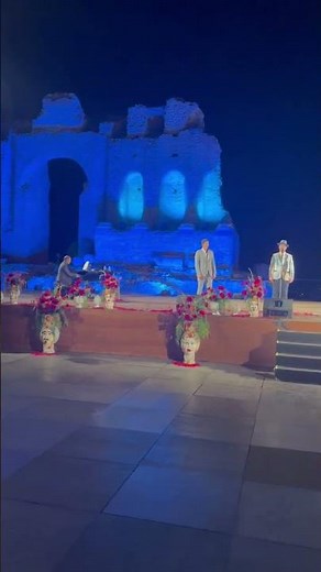 Just your typical Tenors show… with views of the Mediterranean Sea behind us.