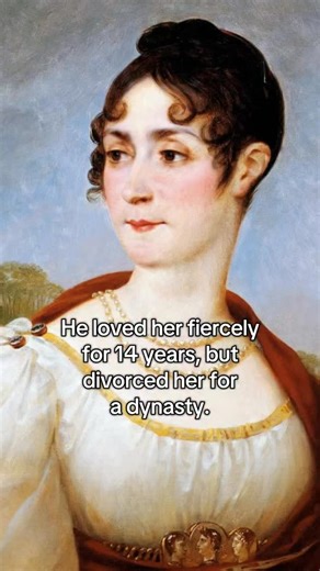 Girl History on Instagram: "Napoleon and Joséphine’s relationship shaped the French Empire. She was a 32-year-old widowed mother of two when he met her in Paris and became instantly devoted. They married in 1796, a union filled with passion, distance, and betrayal on both sides as Napoleon rose from general to Emperor. Joséphine was crowned Empress beside him in 1804, but their greatest struggle was one she could not change: she could no longer have children. After 14 years of marriage, Napoleon