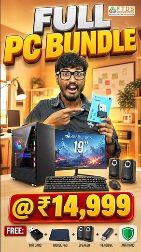 Affordable i5 Desktop Computer Set 💻 | Complete Setup @ ₹14,999 #trending #techshorts #ytshorts