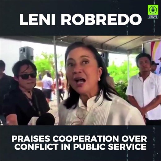 LENI ROBREDO Cooperation Is Greater Than Politics
