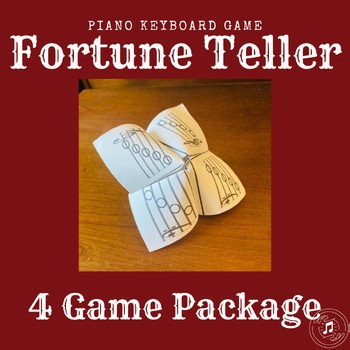 Piano Game - Fortune Teller - 4 Game Pack
