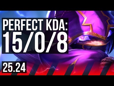 KENNEN vs ZAAHEN (TOP) | Perfect KDA: 15/0/8 | KR Challenger | 25.24
