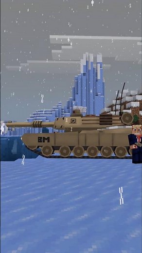 M1 Abrams tank minecraft Greenlamd gift from Trump :)