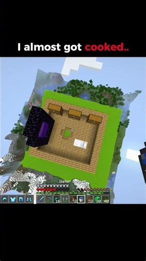I almost got cooked #minecraft